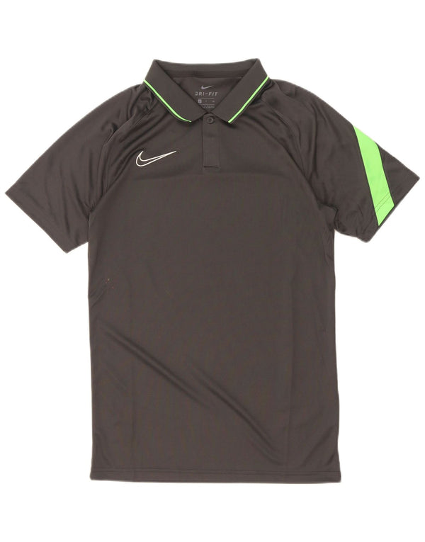 Nike Dri Fit poloshirt til mænd, lille grå colourblock polyester