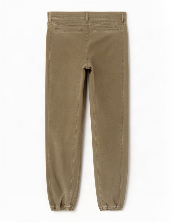 Zara Joggers Casual Bukser EU 36 XS W26 L28 Khaki Bomuld