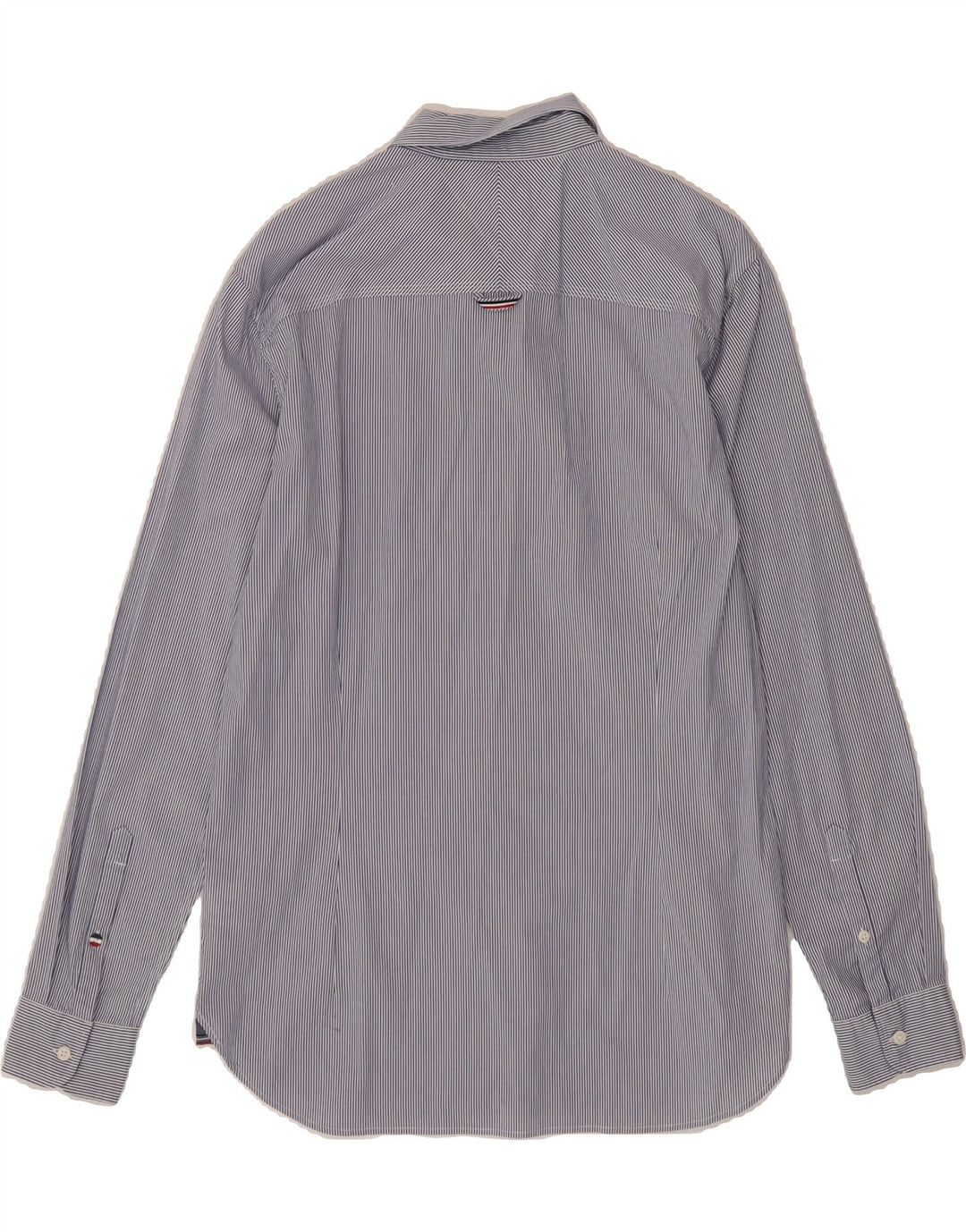 TOMMY HILFIGER Mens Shirt Large Blue Pinstripe Cotton Vintage Tommy Hilfiger and Second-Hand Tommy Hilfiger from Messina Hembry 
