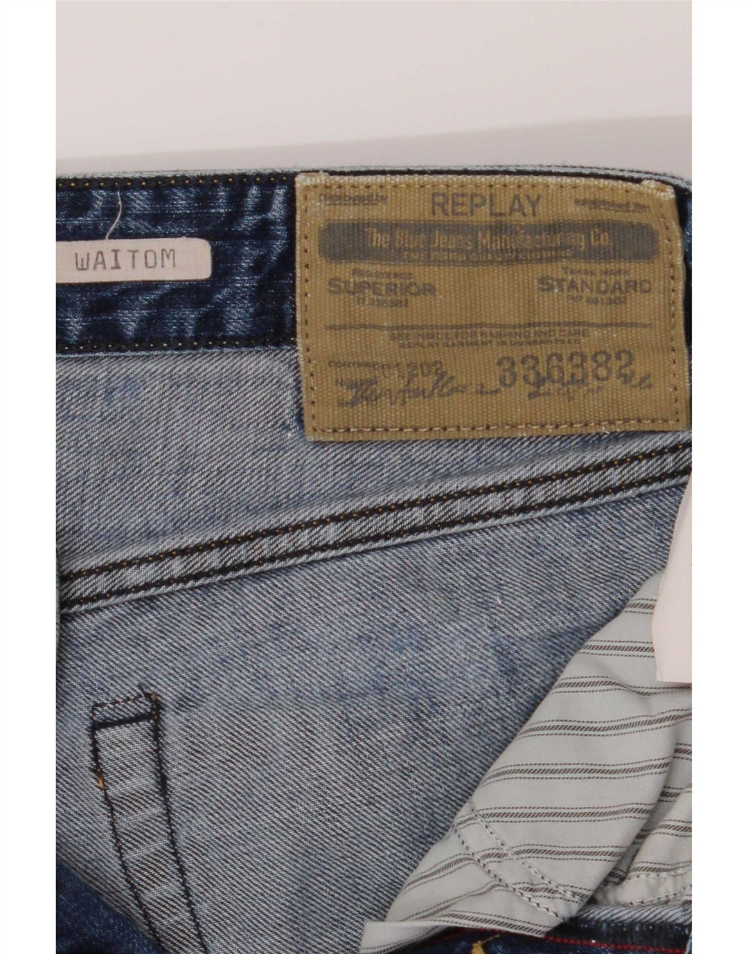 Replay Herre Waitom Slim Jeans W29 L32 Blå Bomuld
