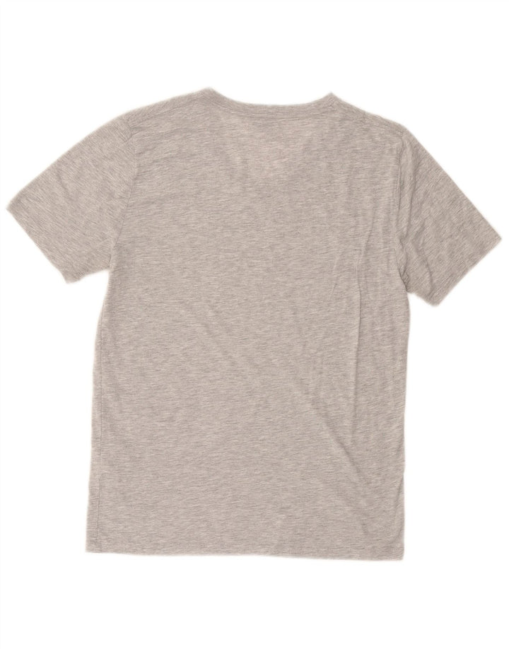 Reiss Herre T-Shirt Top Lille grå Flecked Bomuld