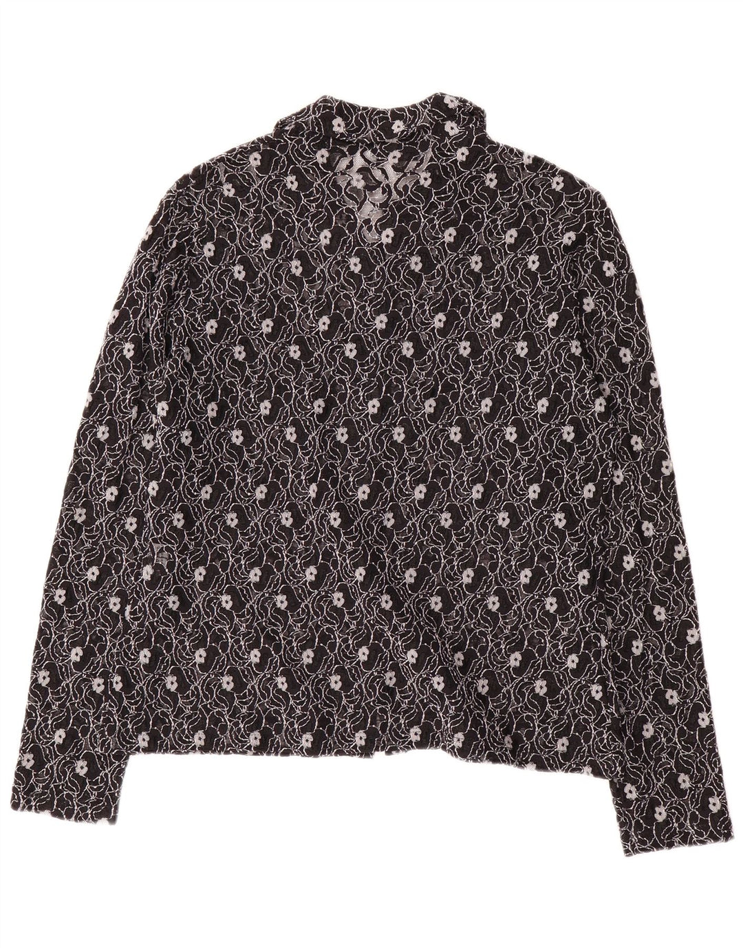 SARA GLENZER Skjortebluse til kvinder IT 44 Medium Black Floral
