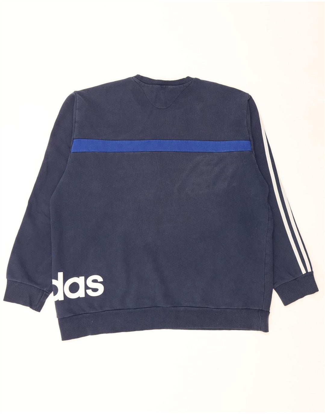 Adidas Grafisk Sweatshirt Jumper til mænd 2XL Marineblå Colourblock Bomuld