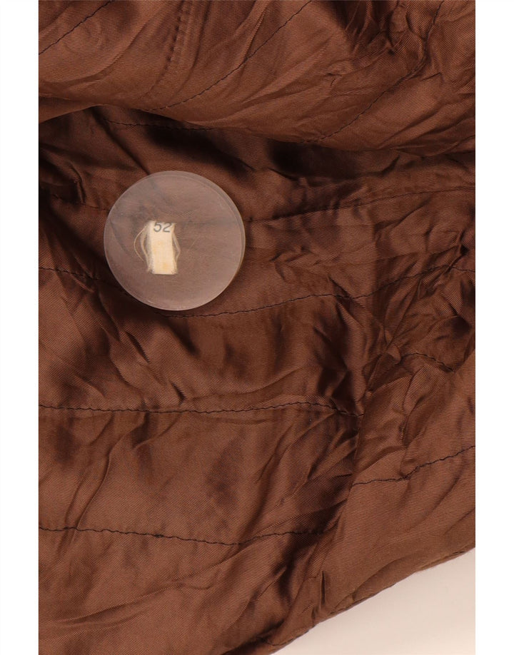 VINTAGE Herre Læderjakke IT 52 XL Brun