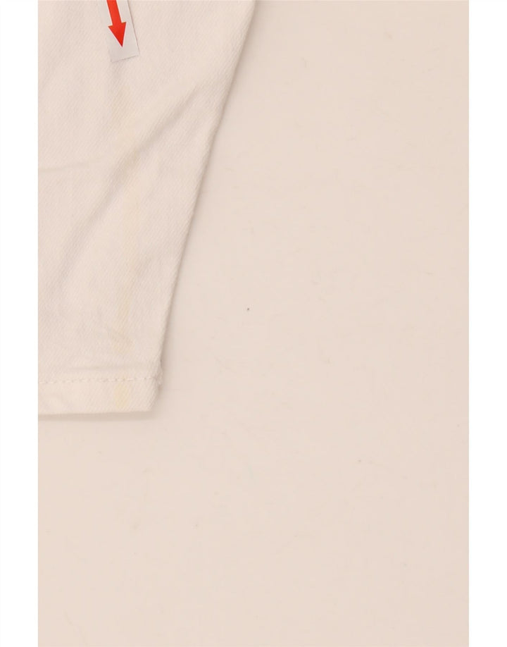 Zara Herre Denim Shorts EU 42 Large W32 Hvid Bomuld