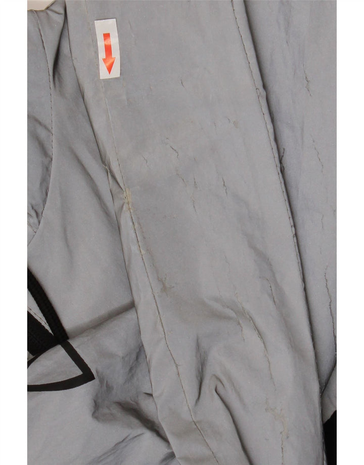 Ellesse Herre grafisk regnjakke med hætte UK 40 Large Black Colourblock