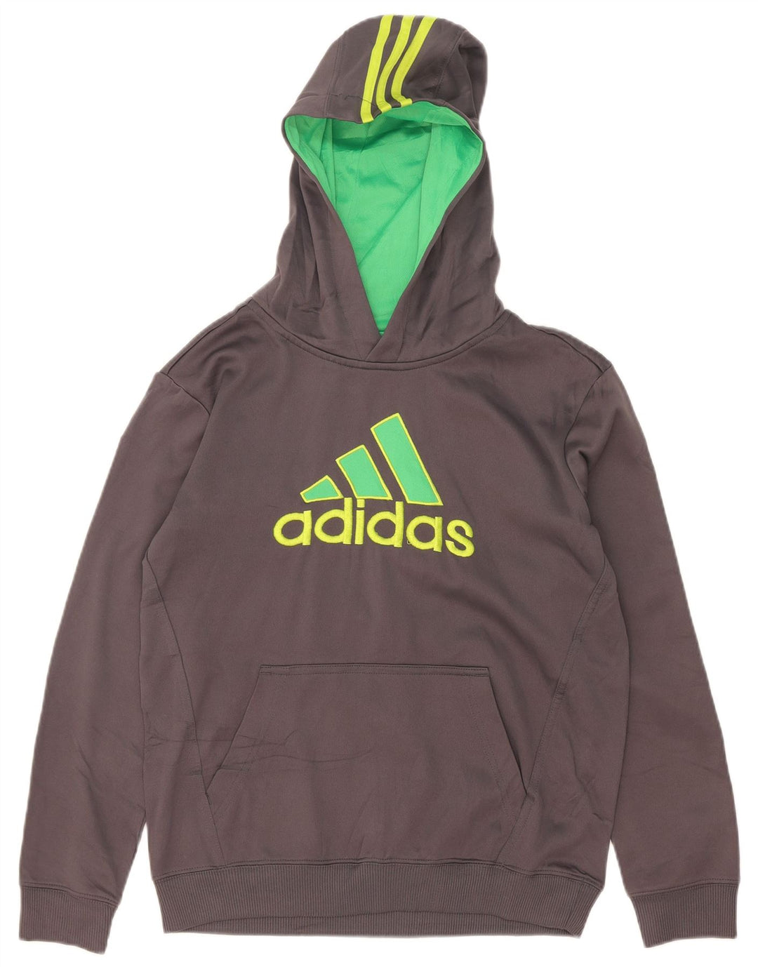 Adidas Grafisk hættetrøje til mænd mellemgrå Colourblock Polyester