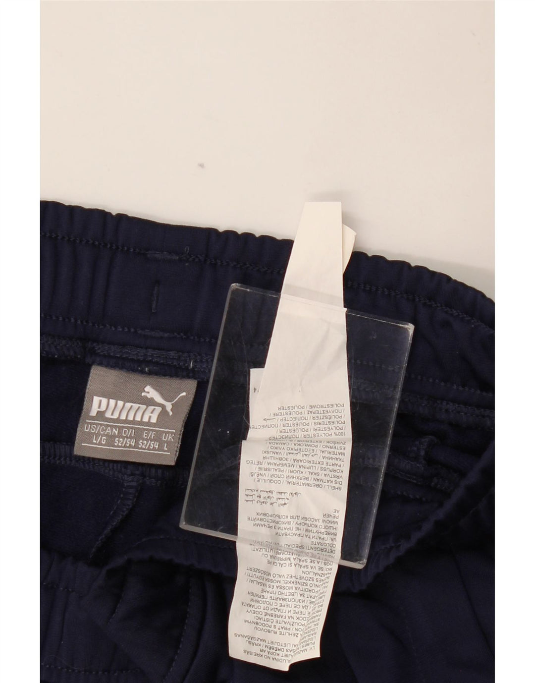 PUMA Træningsdragt bukser til mænd Joggers Large Navy Blue Polyester