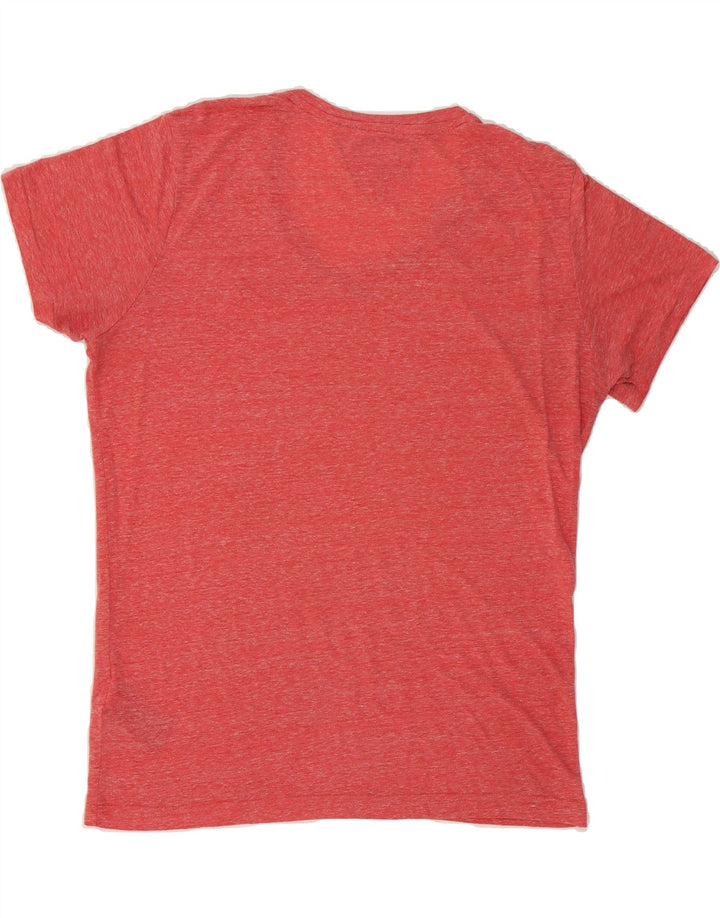 TOMMY HILFIGER Mens T-Shirt Top Large Red Vintage Tommy Hilfiger and Second-Hand Tommy Hilfiger from Messina Hembry 