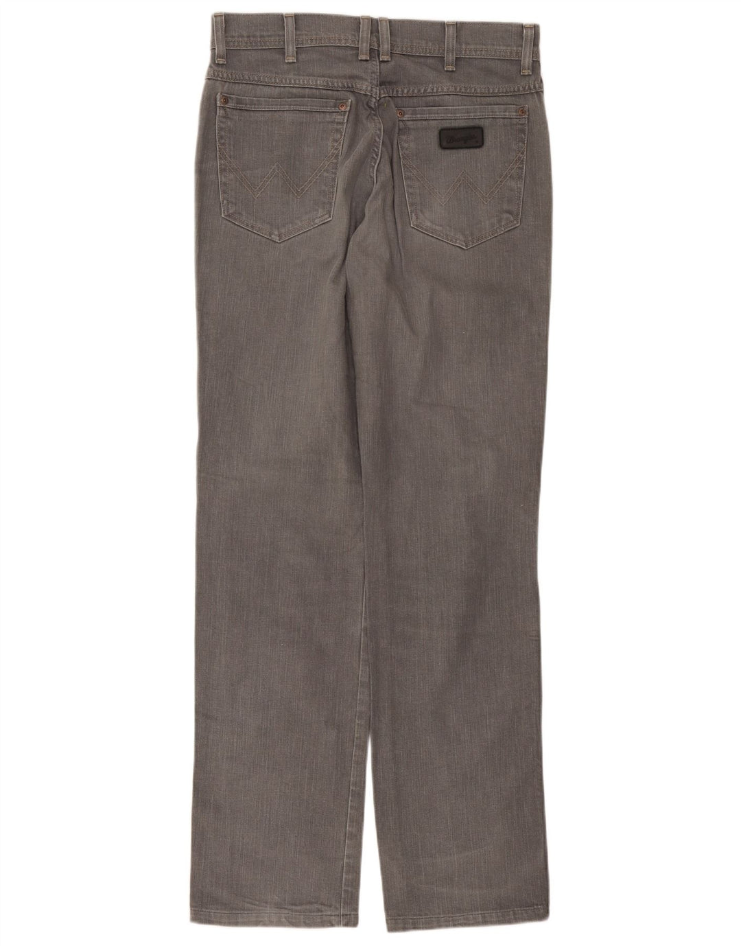 Wrangler Herre Texas Stretch Straight Jeans W33 L36 Grå Bomuld
