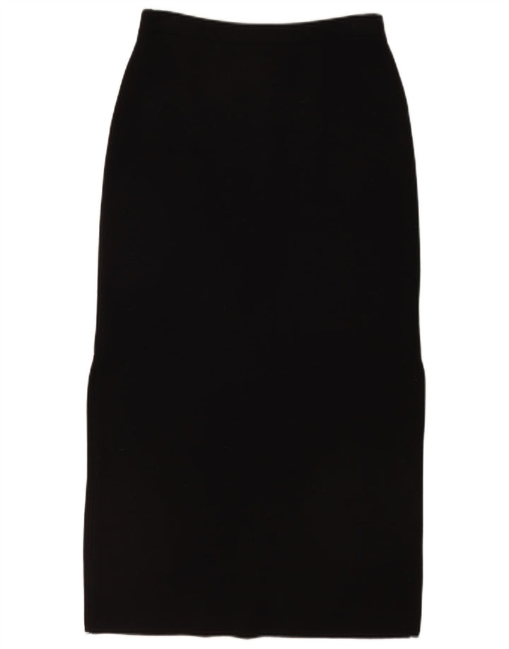 Cristina Mazzonett Dame Maxi Nederdel Medium W28 Sort Virgin Wool