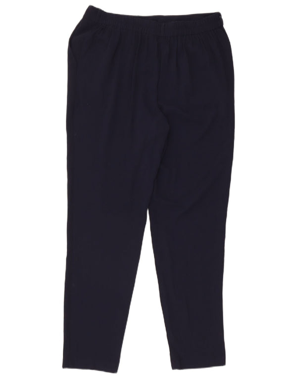 M&Co Dame Pegged Casual Bukser UK 14 Large W34 L30 Marineblå Polyester