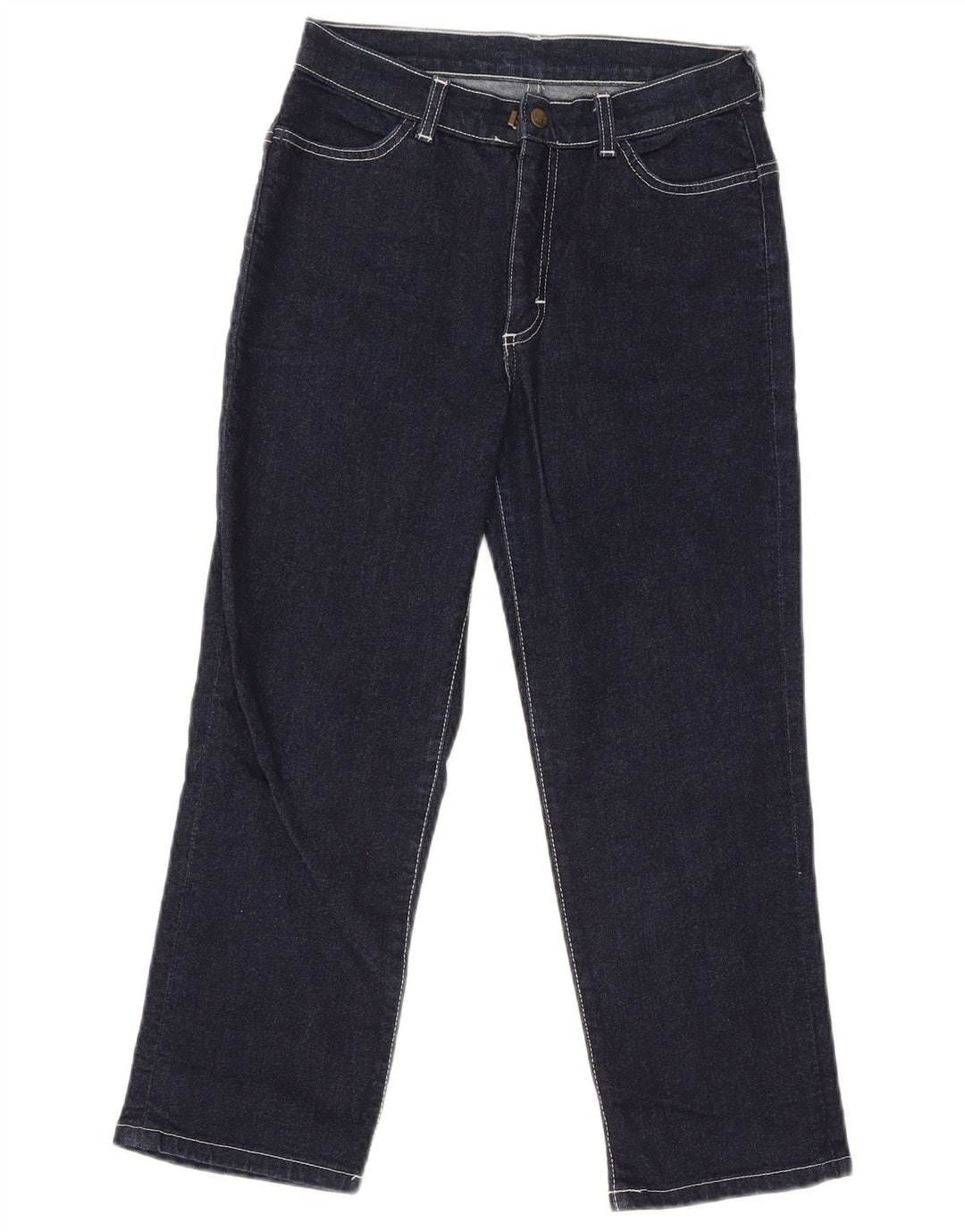 Lee Dame Capri Jeans W28 L23 Marineblå Bomuld
