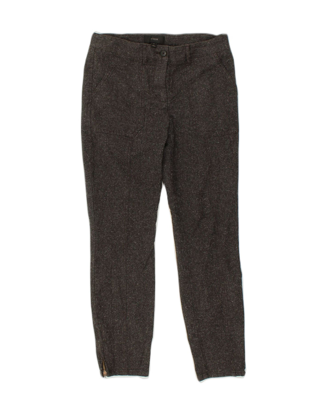 J. CREW Womens Slim Chino Trousers US 6 Medium W28 L28 Grey Cotton | Vintage J. Crew | Thrift | Second-Hand J. Crew | Used Clothing | Messina Hembry 