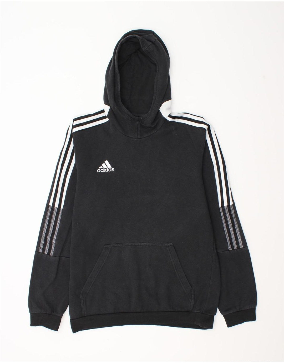 Adidas Herre hættetrøje Jumper Medium Sort Bomuld