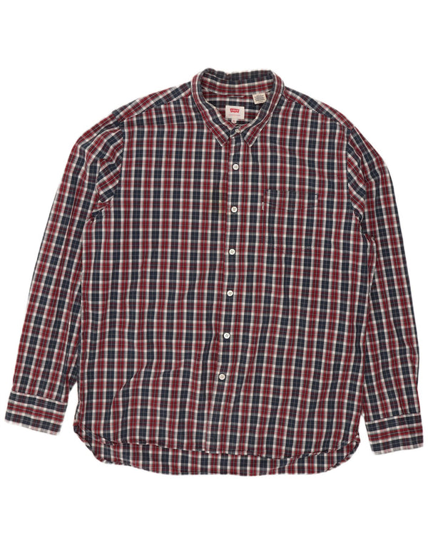 Levi's herre Regular Fit skjorte XL flerfarvet ternet bomuld