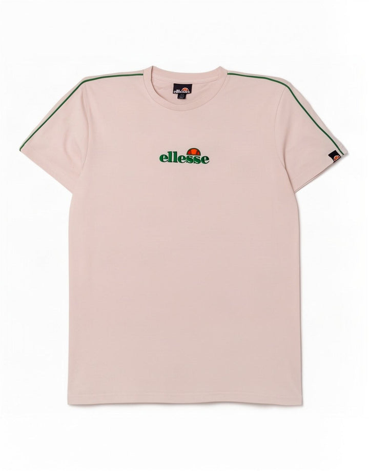 Ellesse Herre Grafisk T-Shirt Top Lille Hvid Bomuld