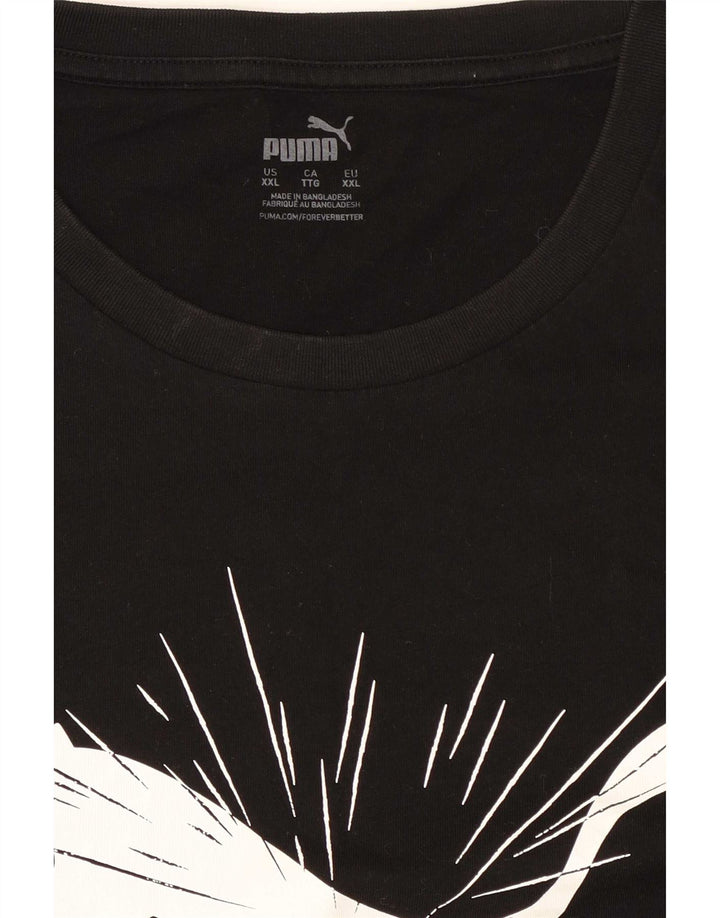 Puma Herre Grafisk T-Shirt Top 2XL Sort