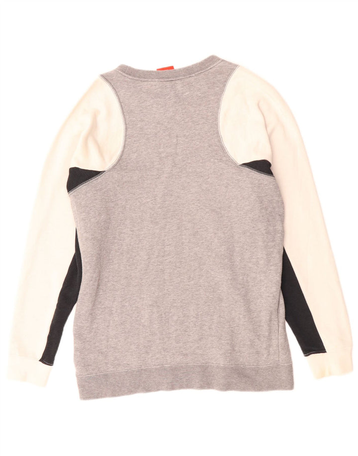 Nike Sweatshirt til mænd XS Grå Colourblock Bomuld