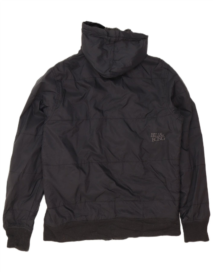 Billabong Herre hættepolstret jakke UK 40 Stor sort polyester