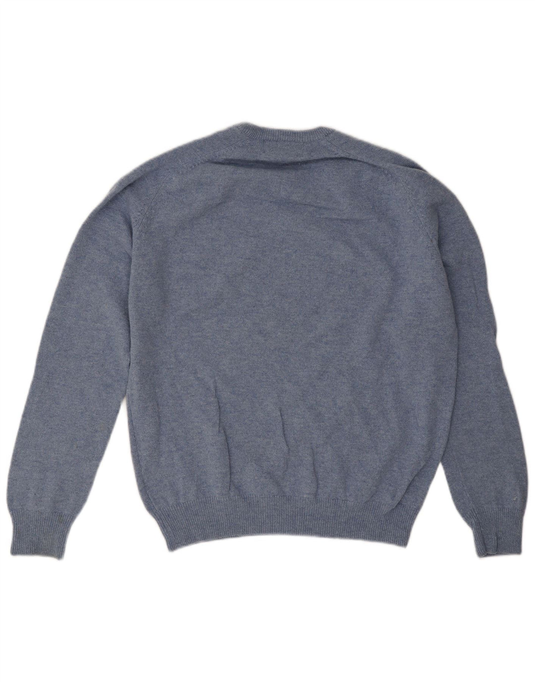 Marks & Spencer Herre Regular Fit V-hals sweater Medium Blue Wool