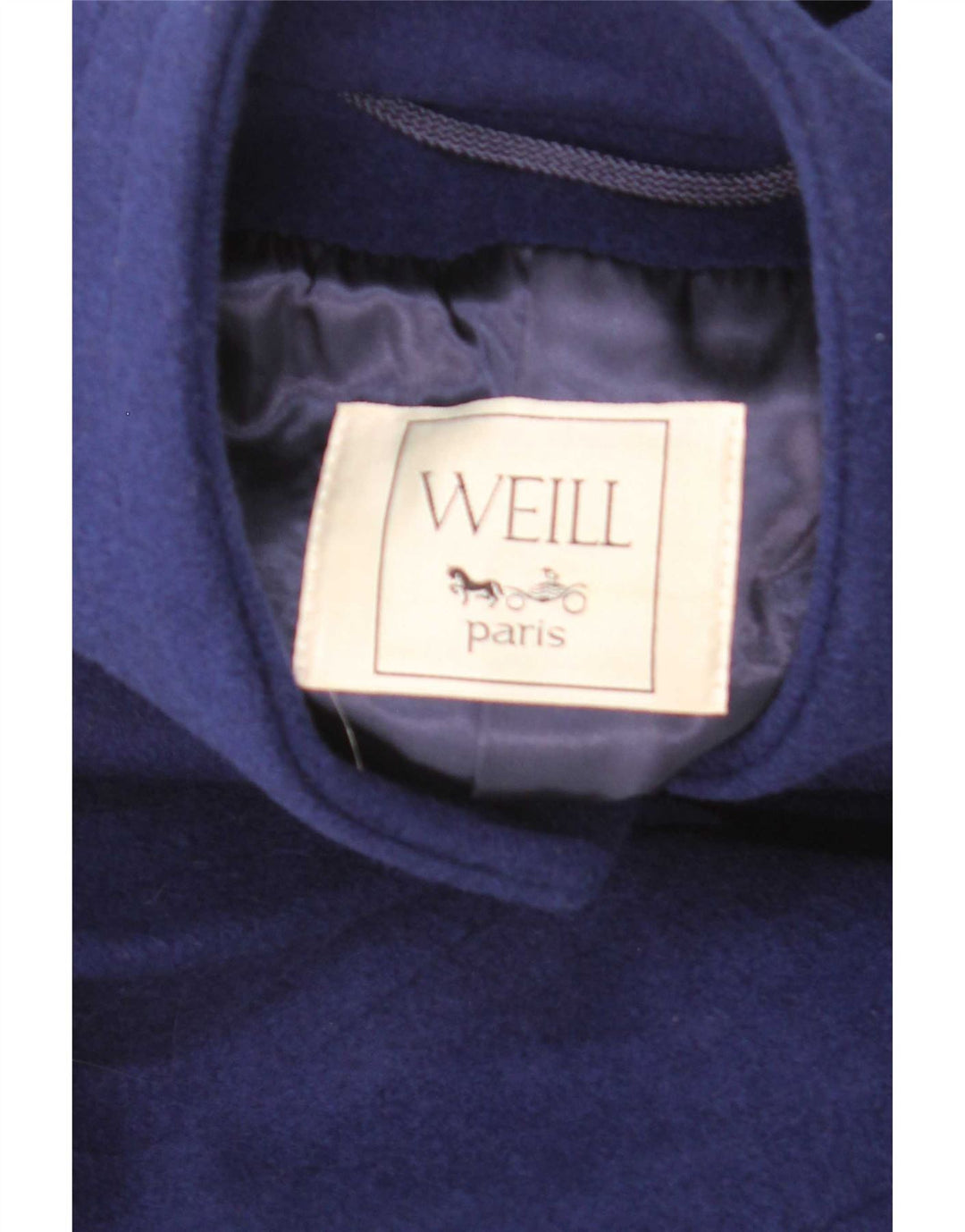 Weill Dame Loose Fit Overfrakke EU 40 Medium Navy Blue Uld