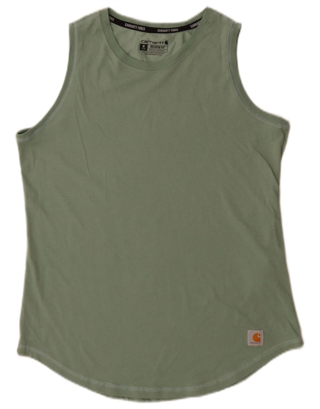 Carhartt Womens Relaxed Fit Vest Top UK 8/10 Medium Green Polyester