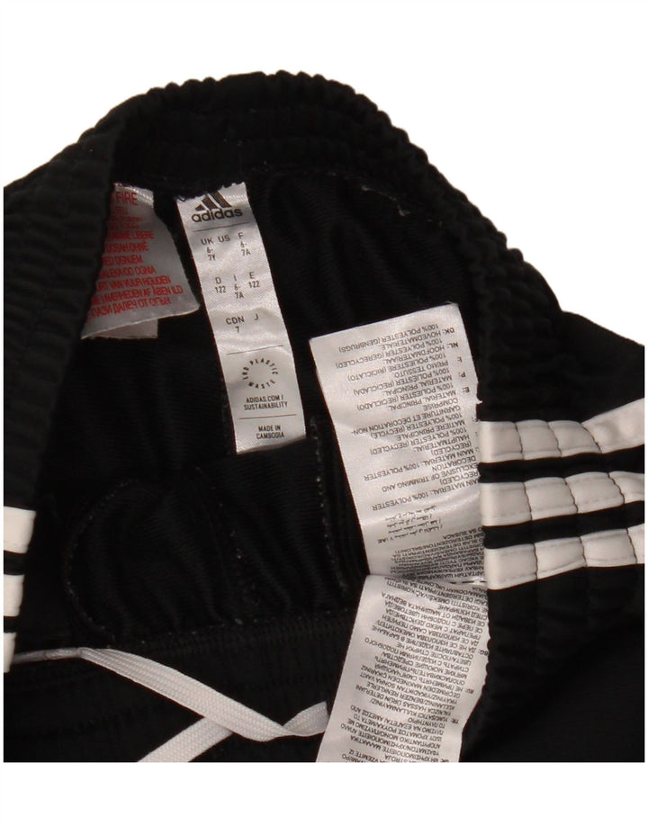 Adidas Drenge Træningsdragt Bukser Joggers 6-7 År Sort Polyester