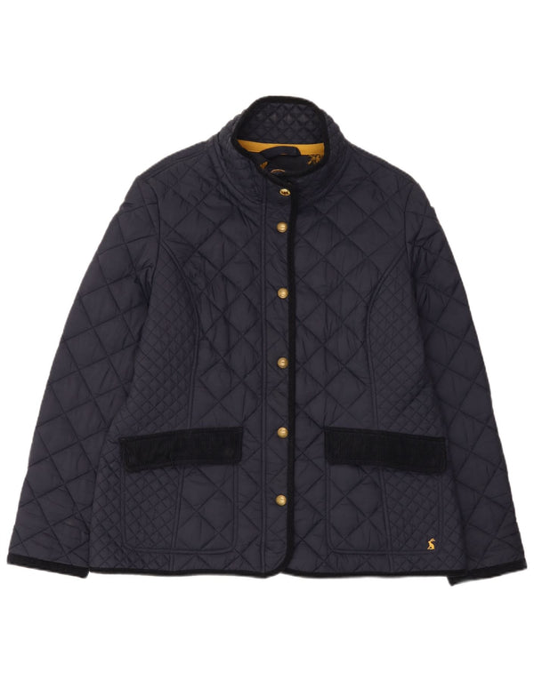 Joules Quiltet jakke til kvinder UK 18 XL Marineblå polyamid