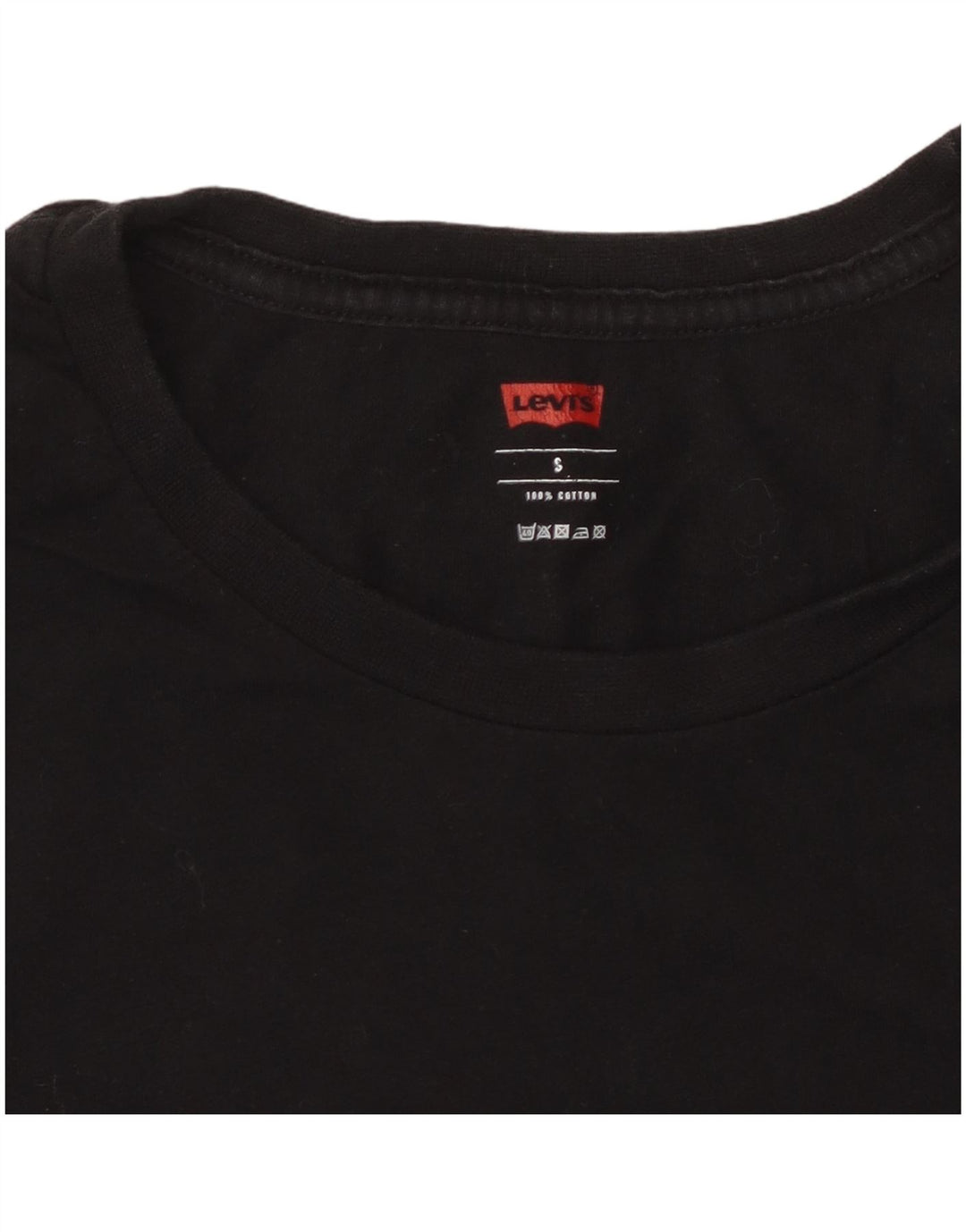 LEVI'S Mens T-Shirt Top Small Black Cotton