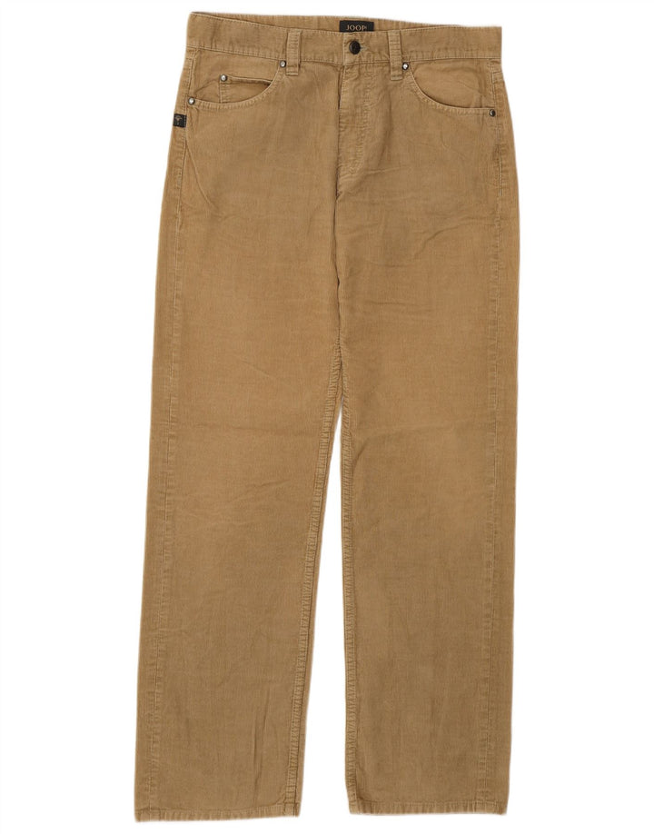 Joop Herre lige fløjlsbukser W33 L32 Beige