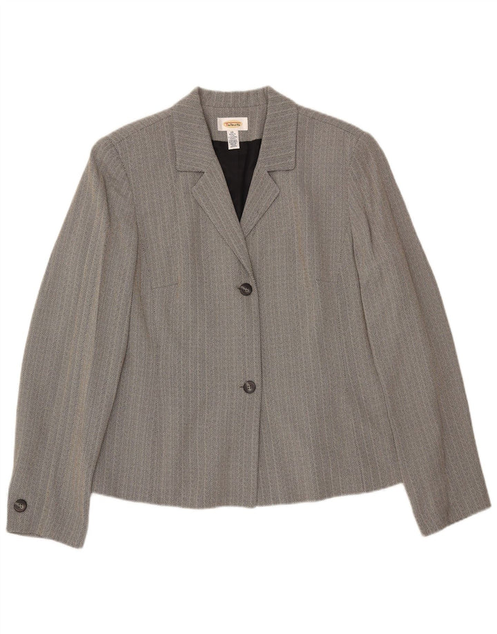 Talbots Kvinder 2-knap 2-delt sæt UK 16 Large W34 L30 Grey Sildeben