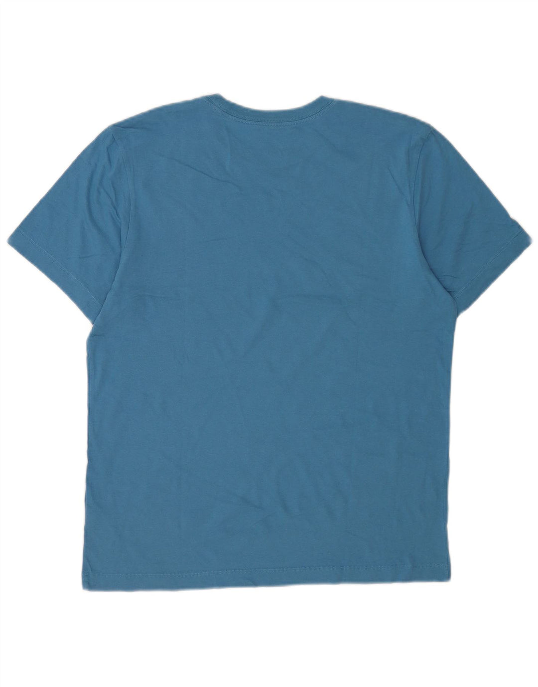 Nike Grafisk T-shirt top mellemblå bomuld til mænd