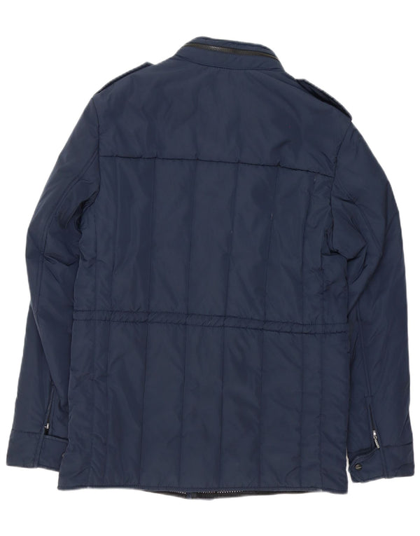 Refrigiwear Herre Military Polstret Jakke IT 46 Small Navy Blue Polyester