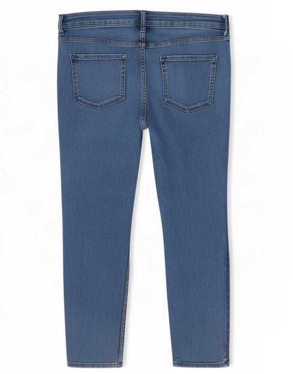 Marks & Spencer Womens The Lily Cropped Jeans UK 16 Large W34 L24 Blue