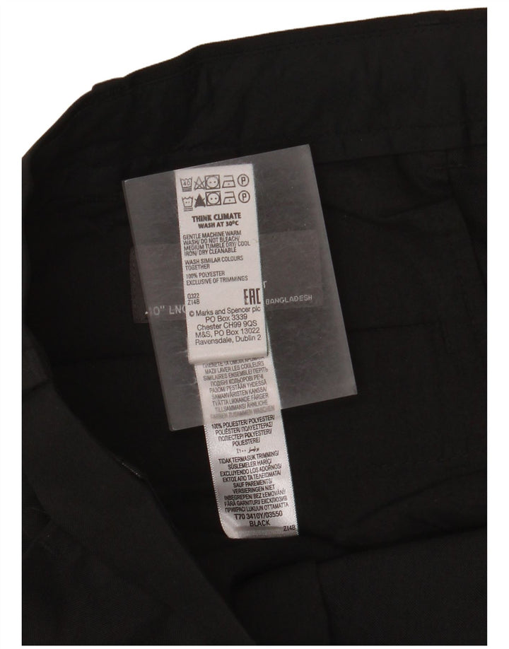 Marks & Spencer Herre Regular Fit Suit Bukser W40 L33 Sort Polyester
