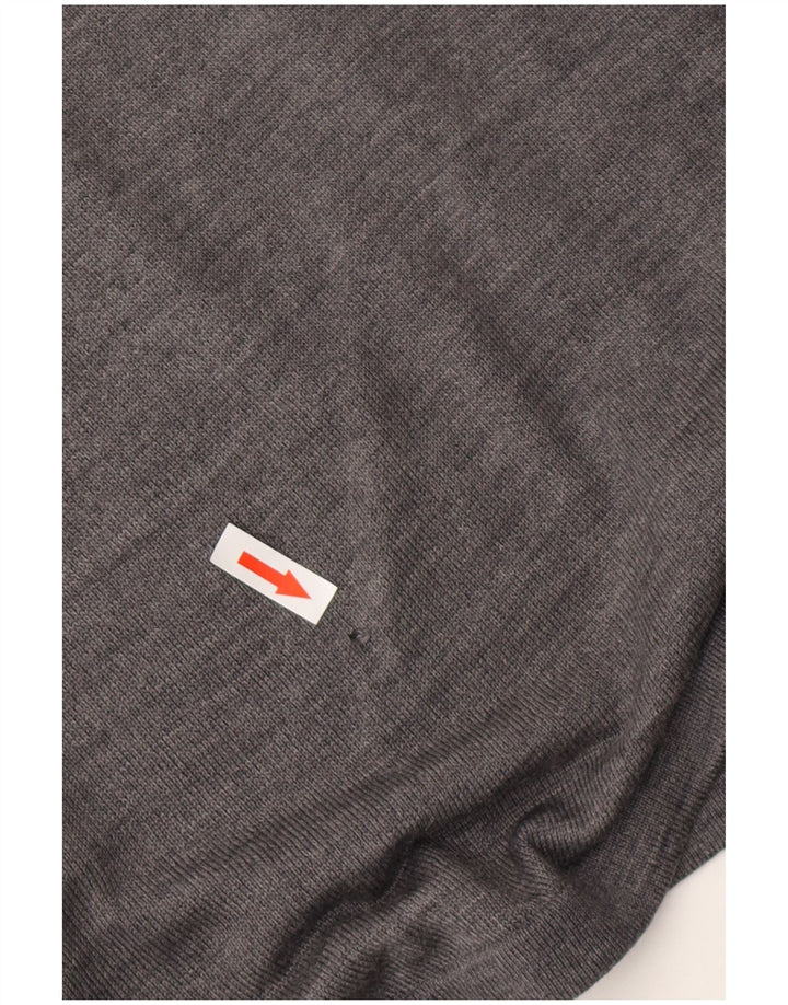 ARMANI JEANS Herre Crew Neck Jumper Sweater 2XL Grå Uld