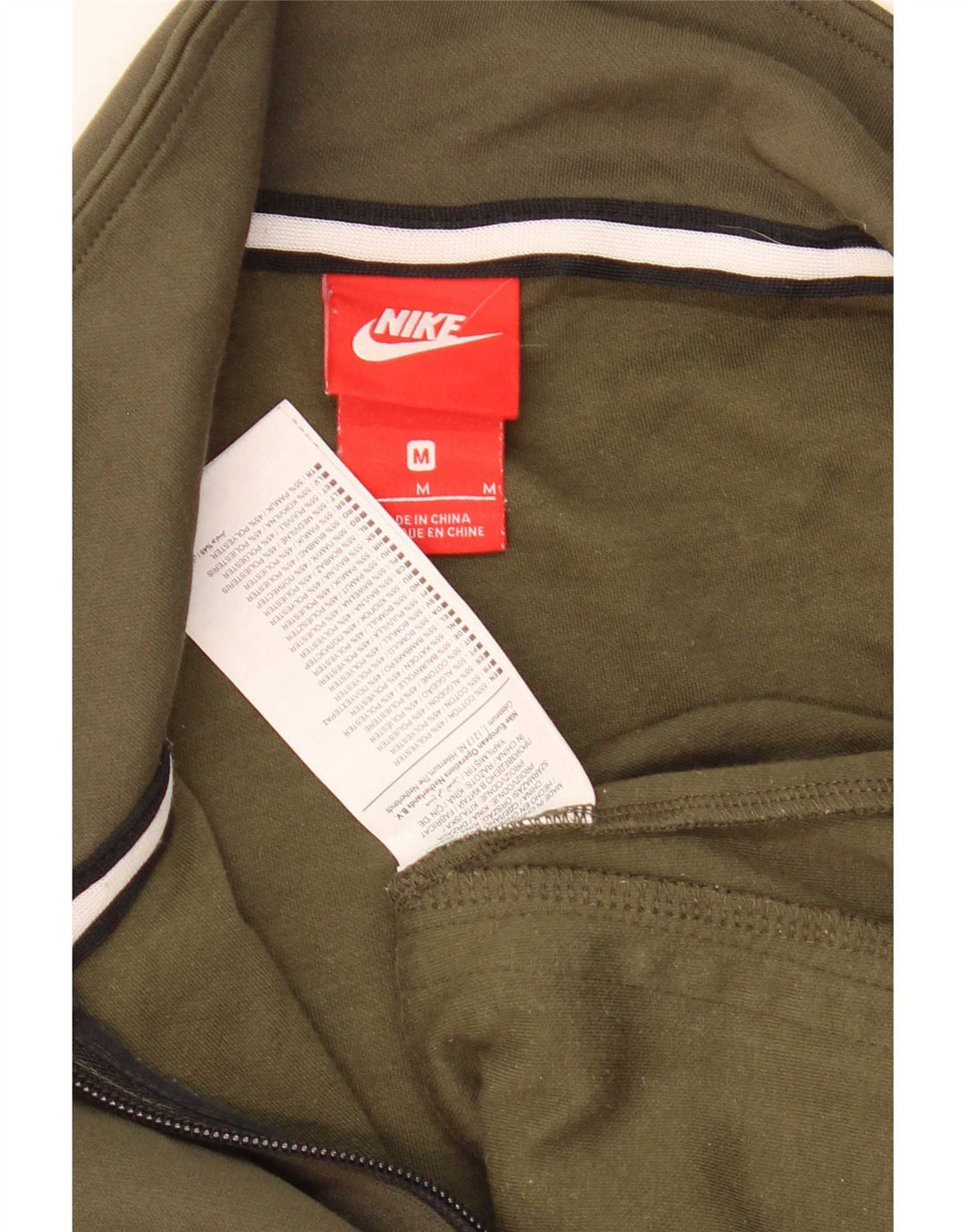 Nike Træningsdragt til mænd Topjakke Medium Khaki Colourblock Bomuld