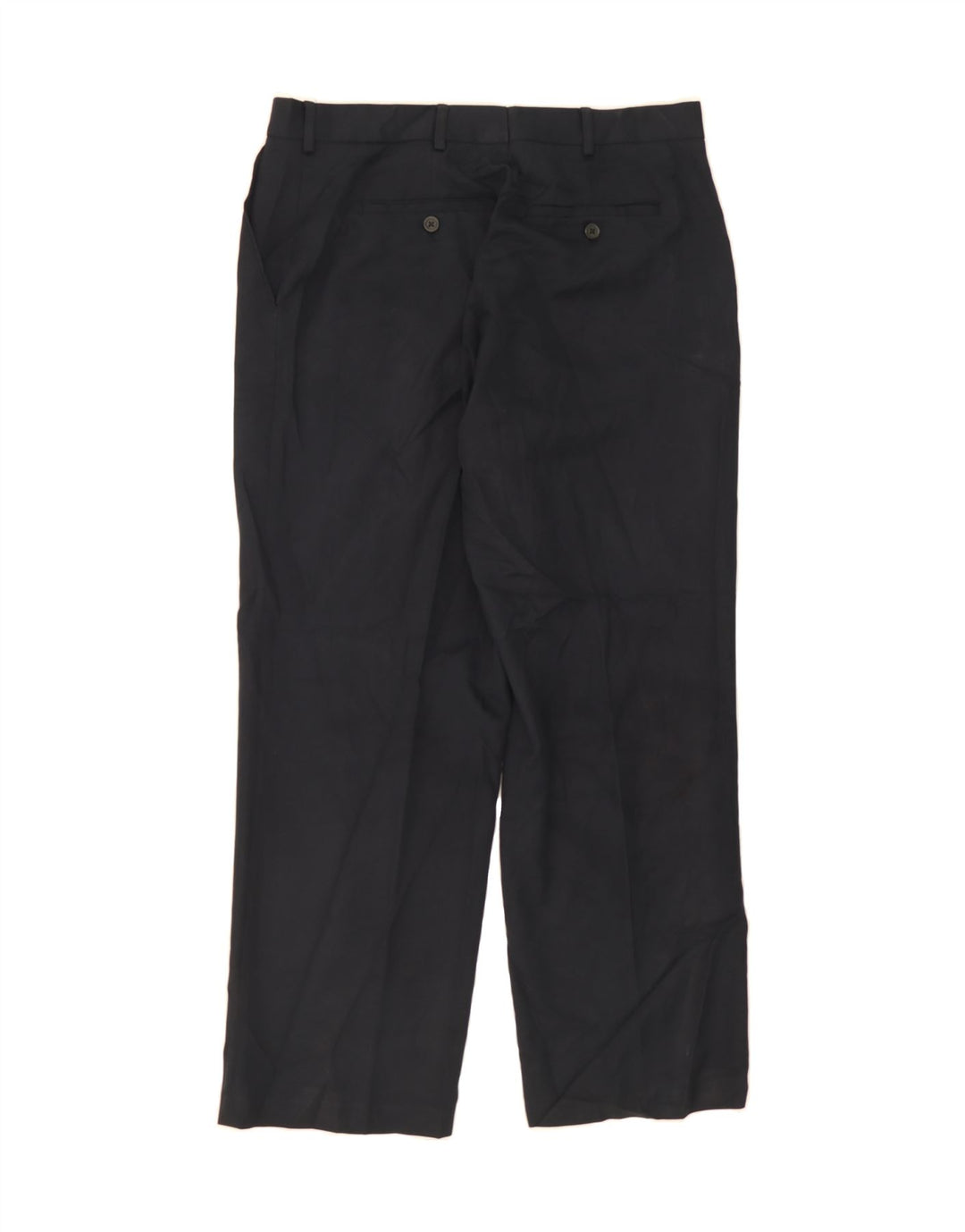 IZOD Mens Straight Suit Trousers W38 L30 Navy Blue Vintage Izod and Second-Hand Izod from Messina Hembry 