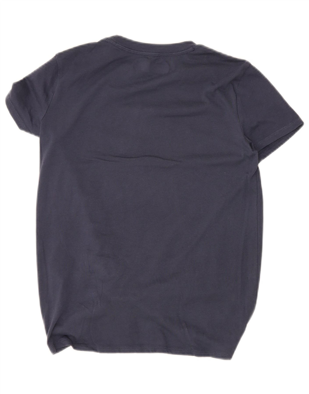 ABERCROMBIE & FITCH Grafisk T-shirt-top til piger 13-14 år Navyblå bomuld