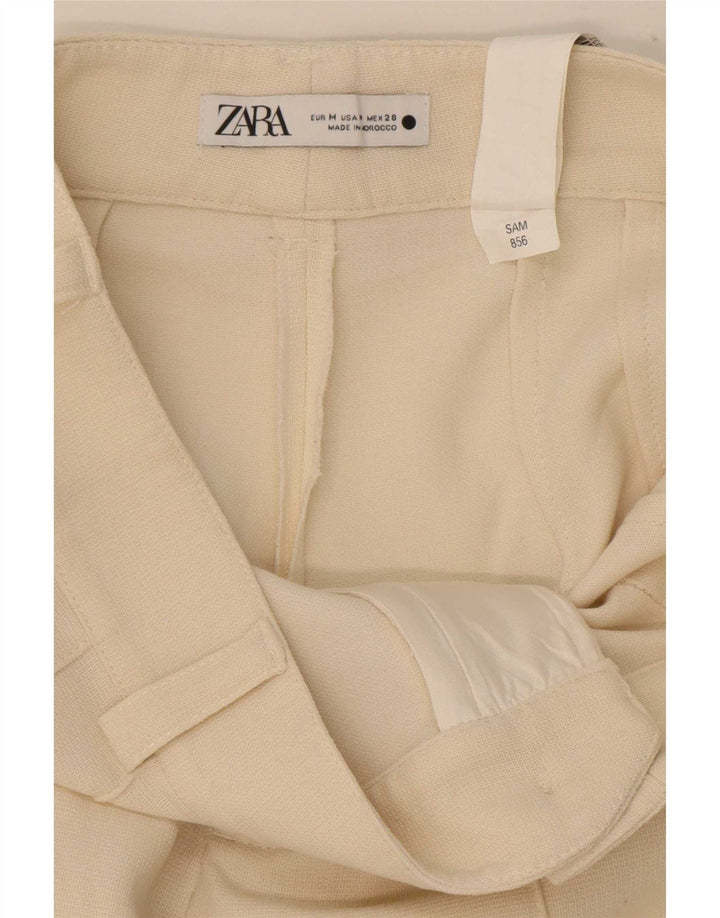 Zara Lige Casual Bukser Medium W32 L33 Off White Polyester