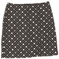 Marks & Spencer lige nederdel til kvinder UK 12 Medium W32 Sort Geometrisk