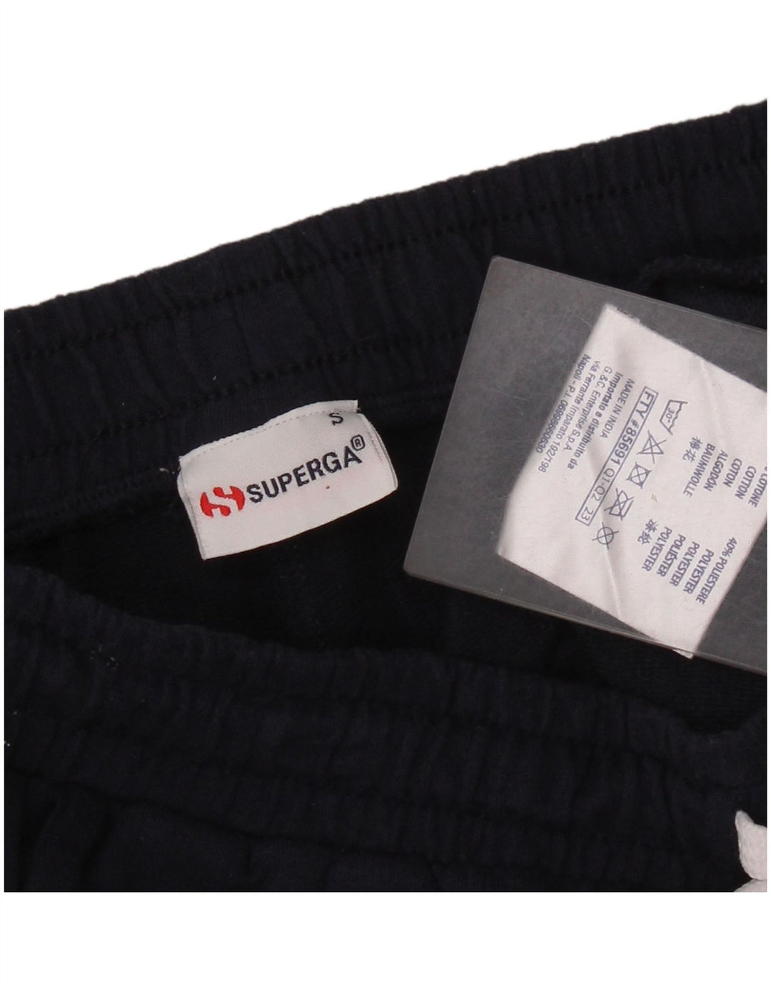 SUPERGA sportsshorts til kvinder UK 8 Små marineblå bomuld