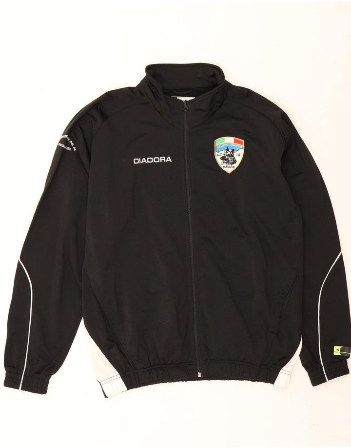 Diadora Herre grafisk træningsdragt Topjakke Stor sort polyester