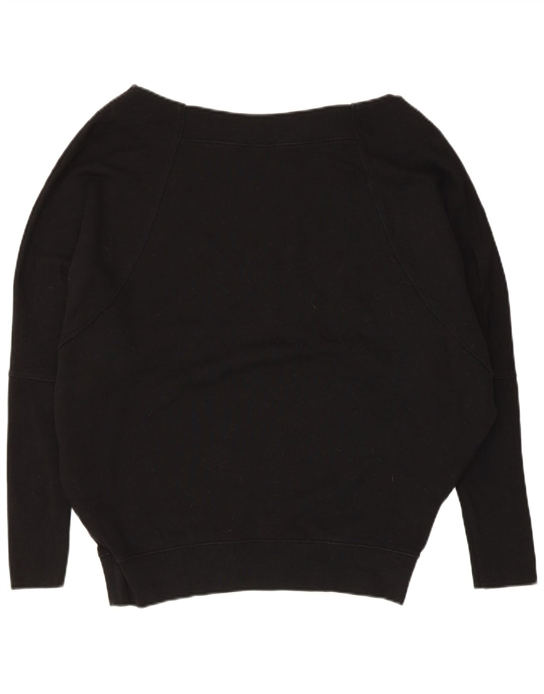 ALL SAINTS Dame Oversized Sweatshirt Jumper UK 14 Medium Sort Bomuld