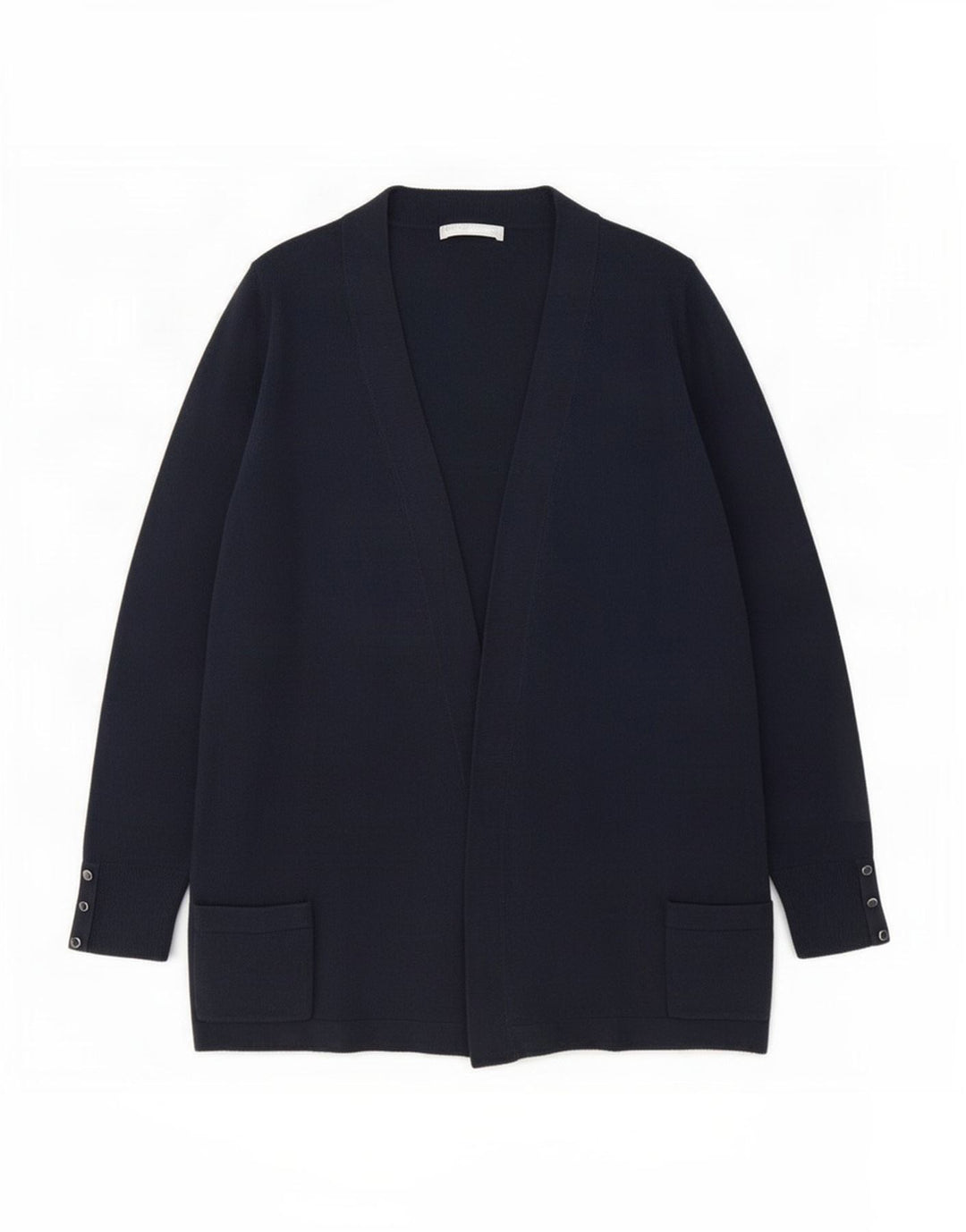 Marks & Spencer Dame Longline Åben Cardigan Sweater UK 16 Large Navy Blue