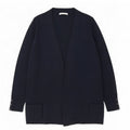 Marks & Spencer Dame Longline Åben Cardigan Sweater UK 16 Large Navy Blue