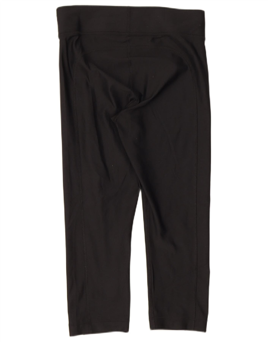 Under Armour Womens Heat Gear Capri Leggings UK 12 Medium Black Polyester