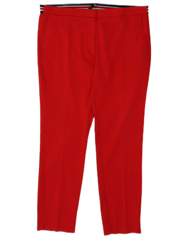 Zara Dame Slim Chino Bukser XL W32 L27 Rød
