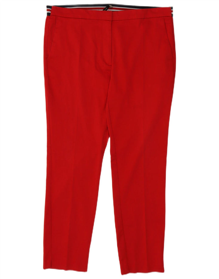 Zara Dame Slim Chino Bukser XL W32 L27 Rød